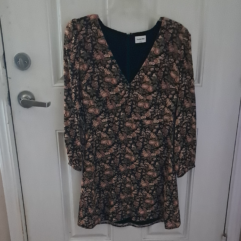 Sunday Best Black Floral Mini Dress